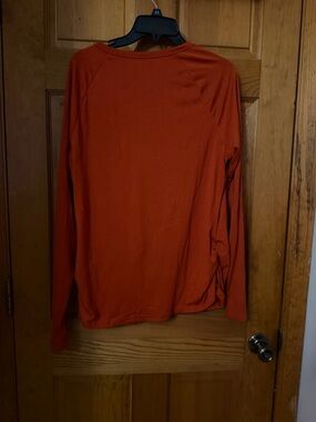 Women’s Long-Sleeve Crew Neck Tee - Burnt Orange
